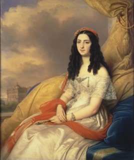 Portrait of Countess d'Ash, 1844. Creator: Charles Auguste Guillaume Steuben.