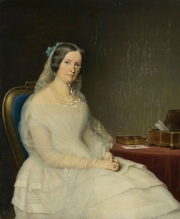 Portrait of Countess Yulia Stroganova, 1848. Creator: Charles Auguste Guillaume Steuben.