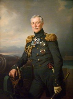 Portrait of Alexander Menshikov, 1851. Creator: Franz Kruger.