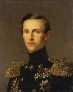 Portrait of Grand Duke Konstantin Nikolayevich, 1850. Creator: Franz Kruger.