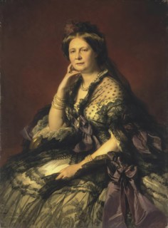 Portrait of Grand Princess Yelena Pavlovna, 1862. Creator: Franz Xaver Winterhalter.