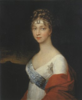 Portrait of Empress Elizaveta Alekseevna, 1805. Creator: Friedrich Tischbein.