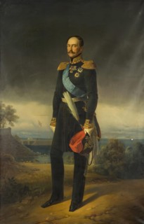 Portrait of Nicholas I, 1855. Creator: Georg von Bothmann.