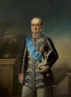 Portrait of Count Karl Nesselrode, 1869. Creator: Georg von Bothmann.