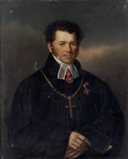 Portrait of Pastor F.T. Reynbott, 1800. Creator: Ivan Ludwig Schultz.