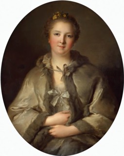 Portrait of a Woman in Grey, 1740. Creator: Jean-Marc Nattier.