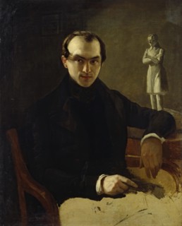 Portrait of Vasily Botkin, 1843. Creator: Kirill Gorbunov.