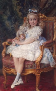 Portrait of Varvara Bibikova, 1900. Creator: Konstantin Makovsky.