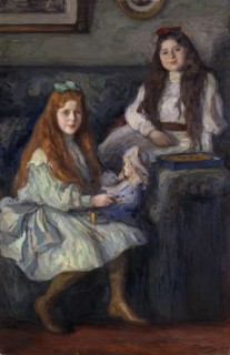 Portrait of the Daughters of the Manufacturer Vysotsky, 1905. Creator: Leonid Pasternak.