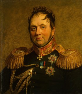 Portrait of Fyodor K. Korff (1773/74-1823), 1822. Creator: Workshop of George Dawe.