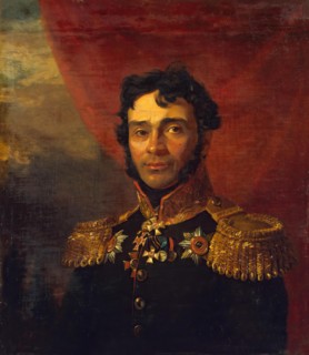 Portrait of Vladimir P. Mezentsev (1781/82-1833) (1st), 1822. Creator: Workshop of George Dawe.
