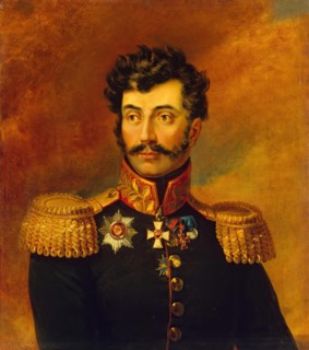 Portrait of Roman I. Bagration (1778-1834), 1822. Creator: Workshop of George Dawe.