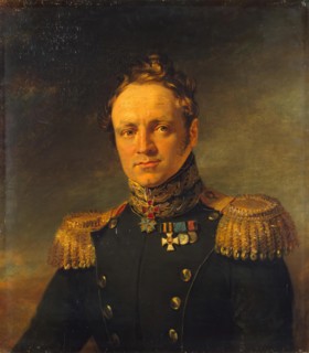 Portrait of Yevgeny A. Golovin (1782-1858), 1822. Creator: Workshop of George Dawe.
