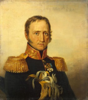 Portrait of Mikhail I. (Francois Michel) Poncet (1778-1829), 1824. Creator: Workshop of George Dawe.