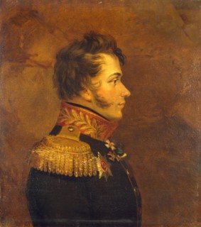 Portrait of Nikolai D. Kudashev (1784-1813), 1825. Creator: Workshop of George Dawe.