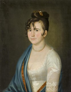 Portrait of Countess Anna Bobrinskaya, 1806-07. Creator: Unknown.