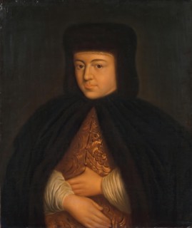 Portrait of Tsarina Natalia Naryshkina, late 18th-1st  half of 19th century. Creator: Unknown.