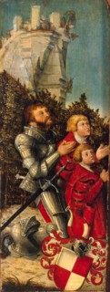 Portrait of a Knight and His Two Sons, 1519. Creator: Lucas Cranach the Elder.