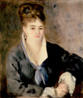 Woman in Black, 1876. Creator: Pierre-Auguste Renoir.