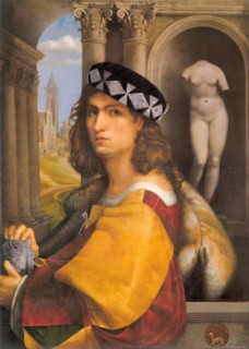 Male portrait (self-portrait), 1512. Creator: Domenico Capriolo.
