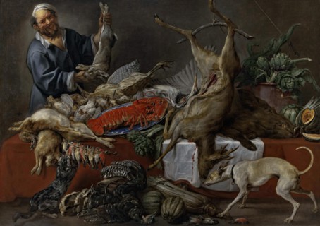 Cook at the Table with Game, 1650. Creators: Paul de Vos, Jacob Jordaens I.
