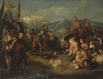Meeting of Esau and Jacob, 1641. Creator: Simon de Vos.