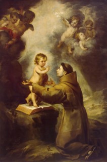 Vision of St Antony of Padua, 1670. Creator: Bartolomé Esteban Murillo.