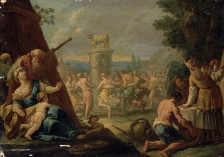 Adoration of the Golden Calf, 1700. Creator: Domenico Gargiulo.