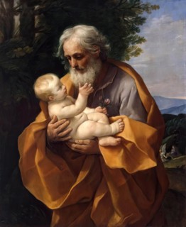 St Joseph with Infant Christ in his Arms, 1620. Creator: Guido Reni.
