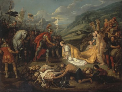 Abigail Bringing Gift to David, 1641. Creator: Simon de Vos.