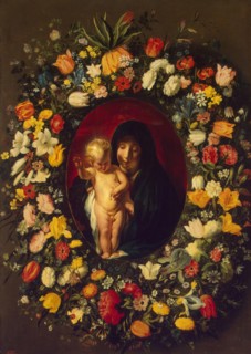 Madonna and Child in the Garland of Flowers, 1618. Creators: Jacob Jordaens I, Andries Danielsz.