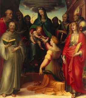 Mystic Marriage of St Catherine, 1509. Creator: Domenico Beccafumi.