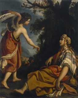 Hagar in the Desert. Creator: Giovanni Biliverti.