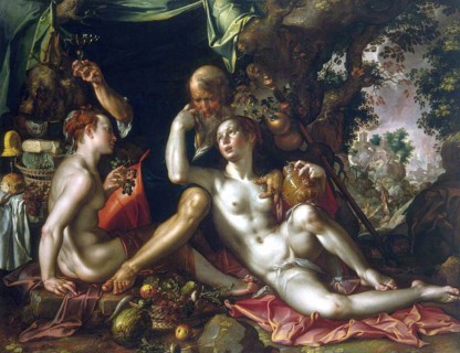 Lot and his Daughters, 1600. Creator: Joachim Anthonisz Wtewael.