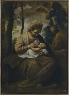 Holy Family, 1650. Creator: Simone Cantarini.