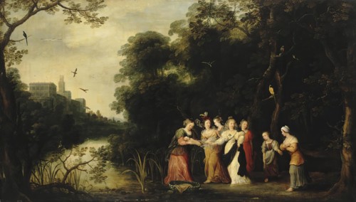 Finding of Moses, 1621. Creator: Abraham Govaerts.