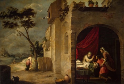 Isaac Blessing Jacob, 1667. Creator: Bartolomé Esteban Murillo.