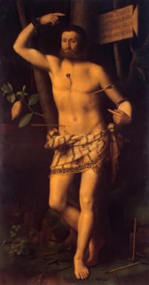 St Sebastian, 1526. Creator: Bernardino Luini.