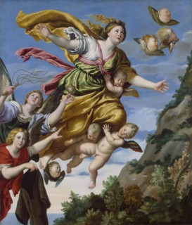 Mary Magdalene Taken up to Heaven, 1620. Creator: Domenichino.