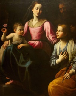Mystic Marriage of St Catherine, 1614. Creator: Fabrizio Santafede.