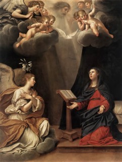 The Annunciation, 1630. Creator: Francesco Albani.