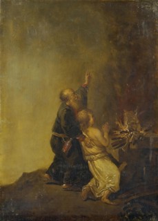 The Sacrifice of Isaac, 1750. Creator: Christian Wilhelm Ernst Dietrich.