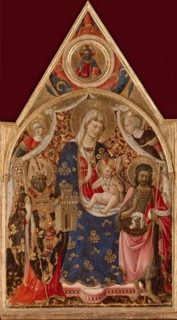 Madonna and Child, with a Bishop, St John The Baptist and Angels, 1415. Creator: Antonio da Firenze.