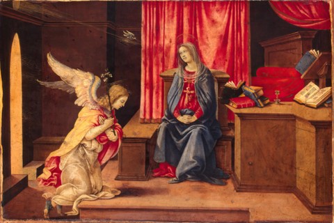 The Annunciation, 1494. Creator: Filippino Lippi.