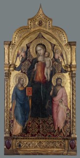 Madonna and Child, with St Jacob the Younger, St John The Baptist and Angels, 1430. Creator: Bicci di Lorenzo.