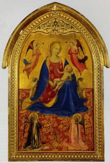 Madonna and Child with Four Angels, 1420. Creator: Fra Angelico.