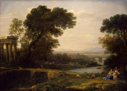 Landscape with the rest on the Flight into Egypt (Noon), 1661. Creator: Claude Lorrain.