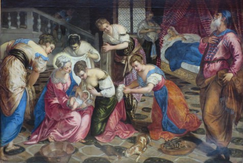 The Birth of John the Baptist, 1550. Creator: Jacopo Tintoretto.