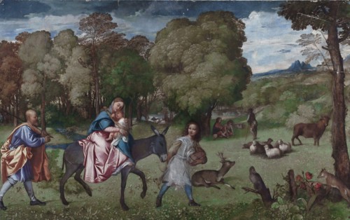 Flight into Egypt, 1508. Creator: Titian.