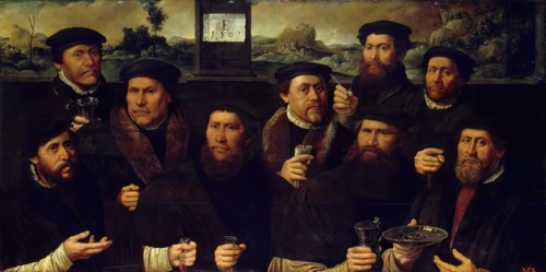 Group Portrait of the Amsterdam Shooting Corporation, 1561. Creators: Dirck Jacobsz, Jacob Cornelisz. van Oostsanen.